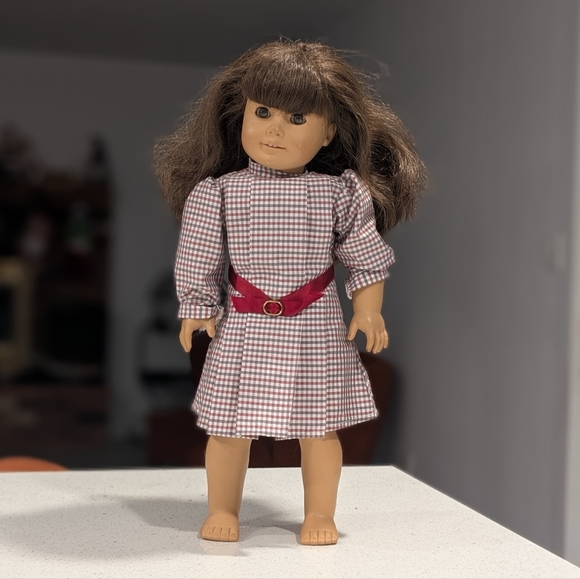 Rare- PLEASANT Pre- American Girl SAMANTHA Doll Collectible w/ Orig MEET DRESS